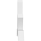 Ekena Millwork Vanguard Architectural Grade PVC Gable Bracket, 96"W x 44"H x 6"D x 6"F, 11/12 Pitch GBP096X44X0606VAN00 - alternate 4